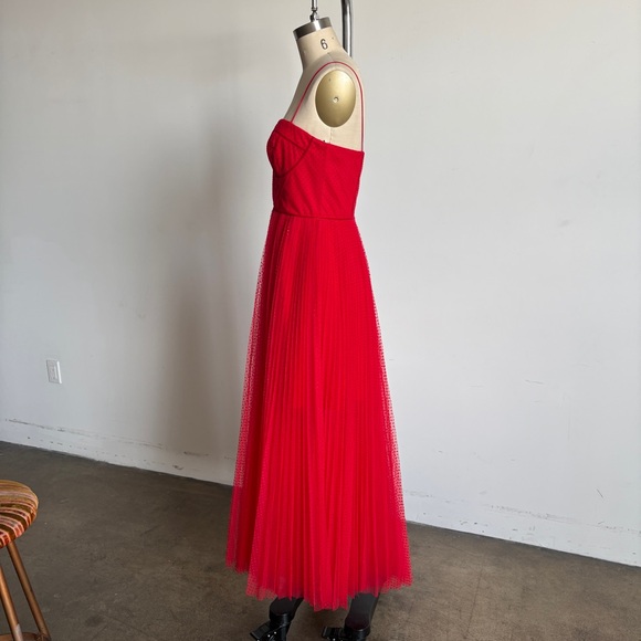 $595 NWT Monique Lhuillier Tulle Fit and Flare Dress Sz 4 - Picture 5 of 13